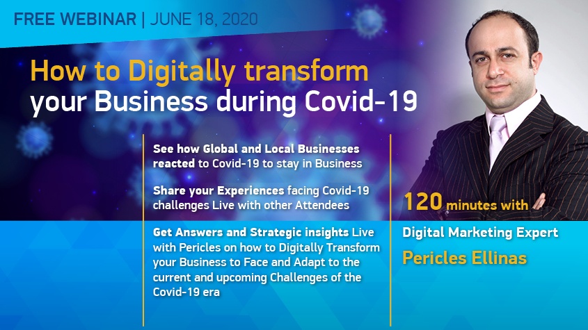 Free Webinar 'How To Digitally Transform Your Company During The Covid-19 Era' / June 18